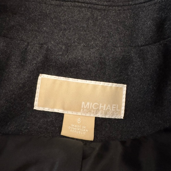 Michael Kors Jackets & Blazers - Michael Kors Black Wool-Blend Coat with Neutral Label